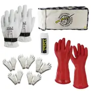 Volt Safety GLOVE0-KIT-11 - Class 0 Insulated Glove KIT 1000v IEC 360mm ASTM [Size: 11]