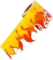 ARTIBETTER Flame Shaped Bulletin Board Border Sticker Blackboard Trim for Classroom Decor