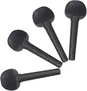 QUMIIRITY Ebony Violin Tuning Pegs Set 4pcs Wood Violin Tuning Pegs Fish Eye for Diy