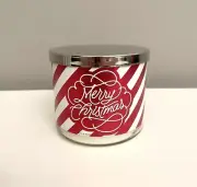 BATH & BODY WORKS MERRY CHRISTMAS 3-WICK FROSTED CRANBERRY SCENTED CANDLE NEW