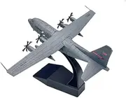 Replica Pre-Build Aircraf Scale Die-casting Metal (with Bracket) 1/200 USAF C130 Hercules Transporter Alloy Military Fighter Aircraft Aircraft Model For Display Collection Or Gift Collection Gift Disp