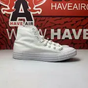 Converse Chuck Taylor All Star Classic High All White Size Mens 7/Womens 9 New