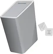 MYCENSE Hanging Trash Can Slim Garbage Can Kitchen Wastebasket Garbage Container Bin for Office Bedroom Entryway Garage Bathroom, Gray, Small