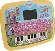 Kisangel Spanish Learning Tablet Interactive LED Screen Educational for Alphabet Numbers Learning Pad Fun Early Development Tool for Boys Engaging Spanish Language Skills