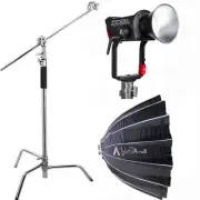 Aputure LS 600D LED Video Light with Aputure Light Dome III Softbox and C Stand