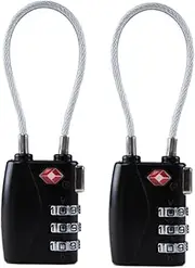 LIFKOME Combination Padlock Luggage Locks Set of 2 Tsa719 Travel Lock Re-settable Proof Lock Large Approved Zinc Alloy