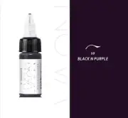 Nuva Colors Eyeliner BLACK N PURPLE 1/2-oz Permanent Makeup Pigment PMU Ink