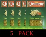 5x Creamette Pasta ELBOW MACARONI Noodles NON GMO 16 oz Box - 5 PACK