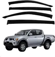 ABS Window Visor, Compatible with Mitsubishi L200 Triton 2006-2014 Side Window Deflectors Car Accessories