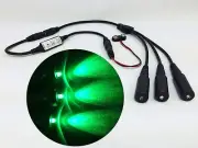 Micro Effects Light 3X green LED & control flash blink 9V prop models MELKITG-5B
