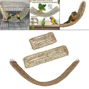 Parrot Climbing Rope Ladder with 4 Hooks Exercise Parakeet Hanging Hammock Chew