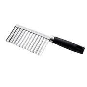 Potato Crinkle Cutter Dough Wavy Slicer Steel Kitchen Vegetable Chip Blade