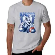 North Melbourne Kangaroos AFL Mascot T-Shirt Grey 5XL