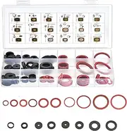 Yenghome 140 Pcs Rubber Sealing Washer Assortment Kit 18 Popular Size O Ring Gasket for Household Garden Use