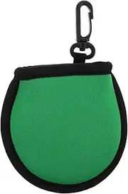 Generic Neoprene Golf Ball Sleeve with Hook Portable Golf Ball Protector for Outdoor Sessions Scratch Resistant Cleaning Pouch Easy Attachment