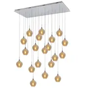 Harper LED 21L Large Void Pendant Lights Amber | Marden Designer