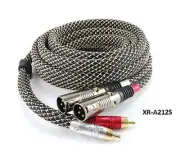 12ft CablesOnline Pro Series 2-RCA Male to 2-XLR Male Audio Cable - XR-A212S