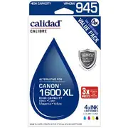 Calidad Alternate Canon 1600XL Ink Cartridge 4 Pack