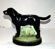 Bottle Opener Cast Iron Enameled Black Labrador Retriever Dog 5"
