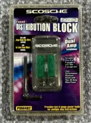 Scosche PDM482 Fused Distribution Block Dual Car Audio Amplifier Platinum