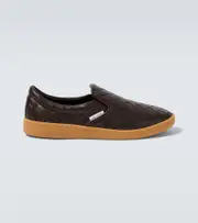 [Bottega Veneta] Bottega Veneta Sawyer Intrecciato leather slip-on shoes AU 12 brown