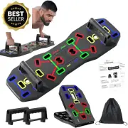 Push Up Board - Portable 10in1 Foldable Push Up Bar, Strength Training Equipment