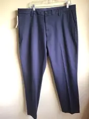 New Mens Dockers Classic Fit Flex Comfort Luxe Cotton Navy Blue Khaki Pants