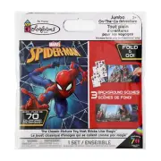 Spider Man Colorforms Jumbo On-the-Go Adventure 3 Scenes & 75 reusable stickers