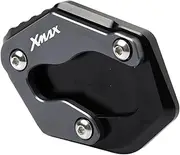 jiningxinxin Compatible With XMAX300 XMAX 300 125 250 400 Foot Side Stand Extension Kickstand Motorcycle Sidestand Plate Enlarge XMAX125 XAMX250(Titanium)