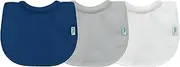 green sprouts Stay-Dry Milk Catcher Bib for 0 to 6 Month Babies 3 Pieces,Multicolor, 3 pieces