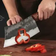 Handmade Cleaver Knife Forged Steel Full Tang Wood Handle Chef Slicing Butcher L