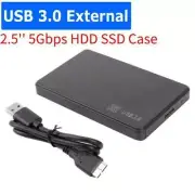 SATA USB 3.0 Hard Drive Disk Case HDD SSD Enclosure External Laptop for Win10 SS
