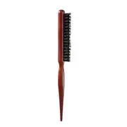 Gizmi - Wooden Handle Hair Brush (Various Designs) / Set Normal Edition - Thin Hair Brush - Brown - One Size