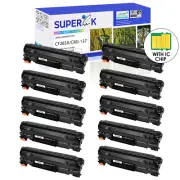 10PK CF283X 83X Toner For HP LaserJet Pro MFP M225dn M225dw M225rdn M201dw M201n
