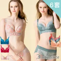 在飛比找momo購物網優惠-【Intimate 內著】6套組 30度集中托提無鋼圈內衣(