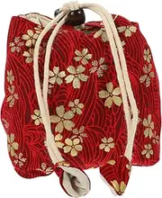 iplusmile Portable Teapot Holder Bag Multi Function Teacup Container Convenient Tea Storage Pouch Travel Friendly Drawstring Bag for Home Hotel Dorm Use for Organizing