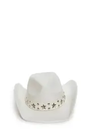 Cosmic Maven Cowboy Hat - White