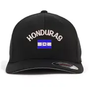 Honduras flag embroidered flexfit flex fit baseball cap, National flag cap