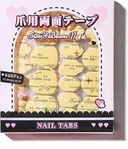 Sun&Beam Nails Adhesive Tabs 25 Sheets for Press On False Nail Tip Gel Glue Double Sided Tape Stickers Waterproof Transparent Strong Sticky (Large Size for Hands/25 Sheet)