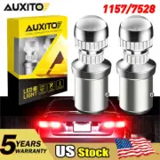 2-10PC Red 1157 2057 LED Brake Tail Turn Signal Blinker Light Bulbs BAY15D EAH (for: Audi)