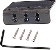 LOLIPPYY 3 Strings String Fixed Guitar Saddle Bridge Non Tremolo Hardtail Bridge Replacement Durable Construction Easy Install with Saddles for Electric Guitar Upgrades Gai