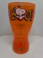 2016 Peanuts Snoopy 6" Light Up/ Flashing Orange Cup "Boo"
