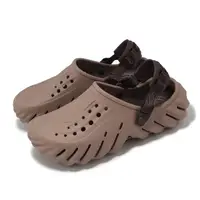 在飛比找momo購物網優惠-【Crocs】洞洞鞋 Echo Clog 男鞋 女鞋 拿鐵色