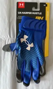 Under Armour Adult Bryce Harper 'Hustle' Batting Gloves (Blue) - New! | sz M