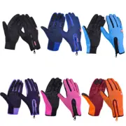 Unisex Full Finger Biking Gloves Winter Fleece Bike Cycling Mittens Touch Screen