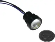 Letric Lighting Royal Flush Mount G2 LED 3-Wire, 9/16", Black/White/Amber