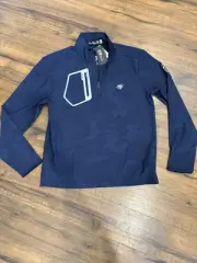 NWT RLX Ralph Lauren Stretch 1/4 zip medium vickers cup castle pines golf club