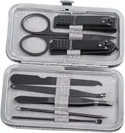 Healeved Grooming Kit Nail Care Set with Manicure Ear Cleaning Brow Shaping Tools Premium Compact Case