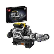 Mould King 10207 PAG Turbocharged V12 Engine Building Set - 761 Pcs