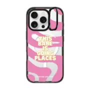 iPhone 16 Pro Impact Ring Stand Case MagSafe Compatible This Babe Is Going Places Phone Case